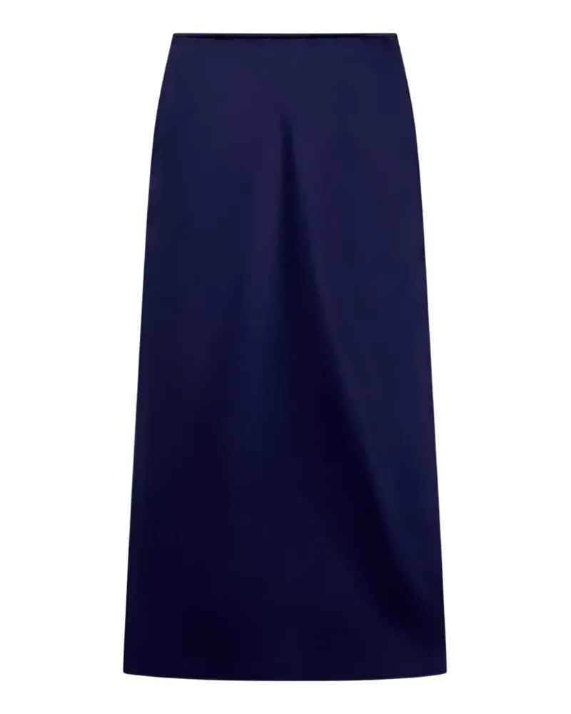 Another Tomorrow bias-cut midi skirt - Blau Blau