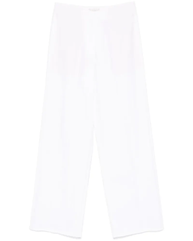 forte_forte Hose mit hohem Bund - Weiß Weiß