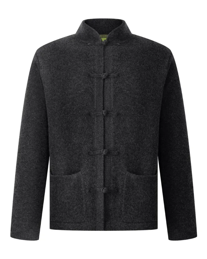 Shanghai Tang Geknöpfter Tang Cardigan - Grau Grau