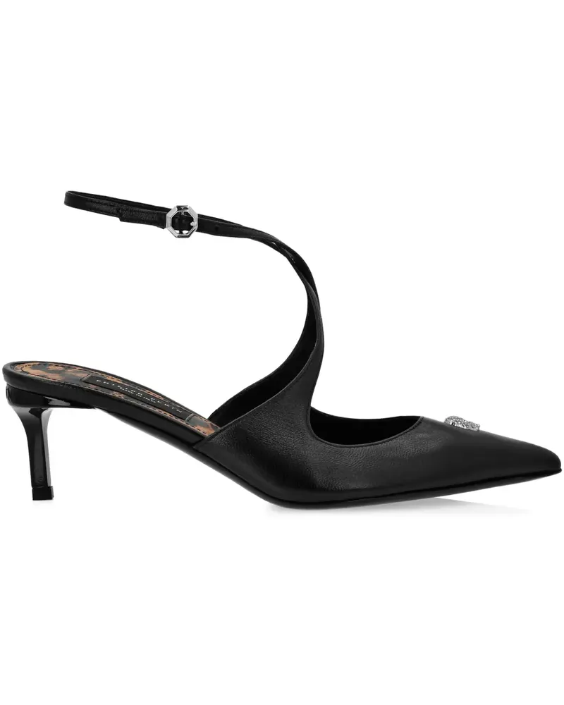 Philipp Plein Skull Pumps mit Strass 55mm - Schwarz Schwarz