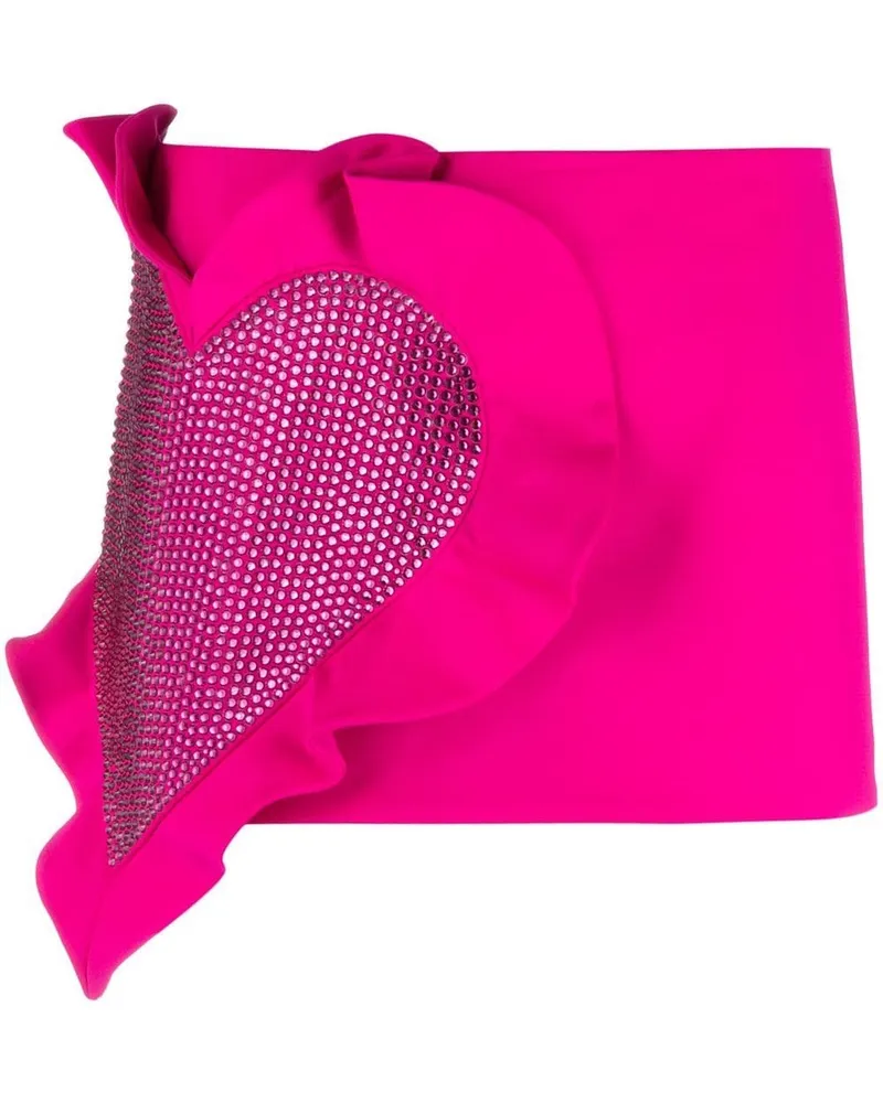 Area Minirock mit Rüschen - Rosa Rosa