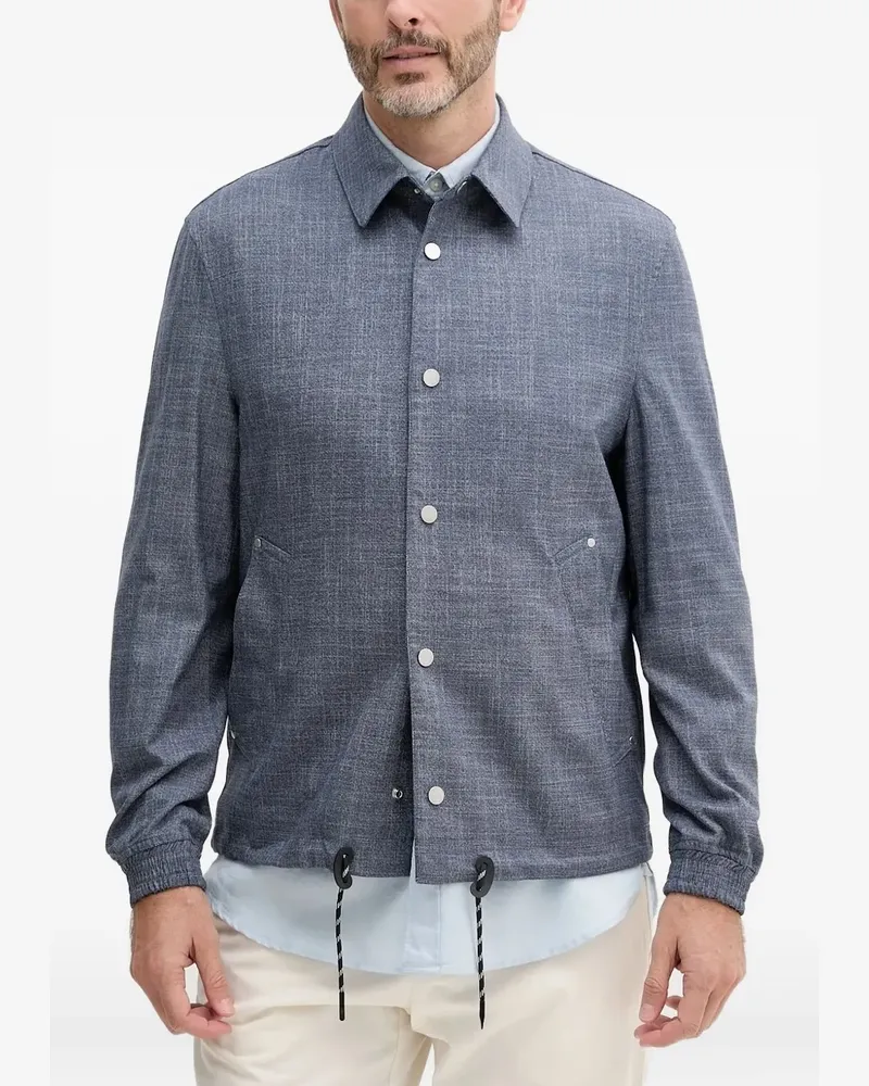Sisley Geknöpfte Jacke - Blau Blau