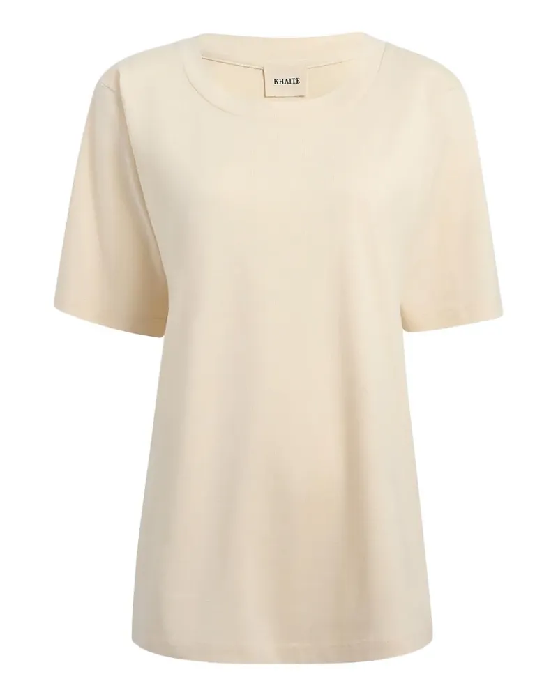 KHAITE Allen T-Shirt aus Seide - Nude Nude