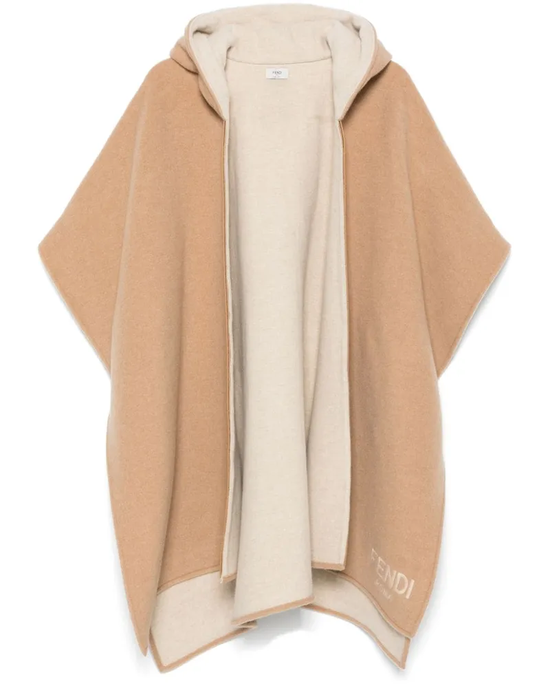 Fendi Roma Poncho - Braun Braun