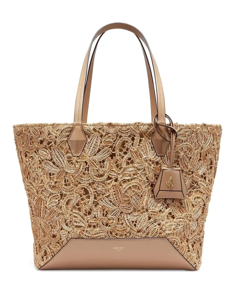 Jimmy Choo mini Diamond tote bag - Nude Nude