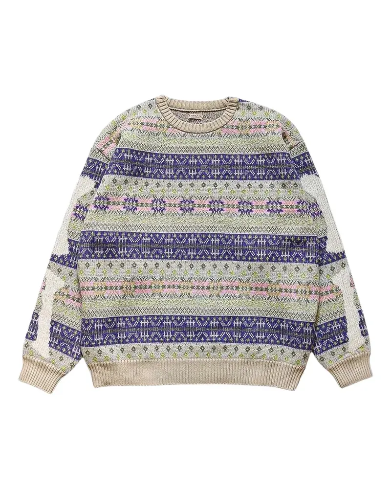 KAPITAL Pullover mit Fair-Isle-Muster - Nude Nude