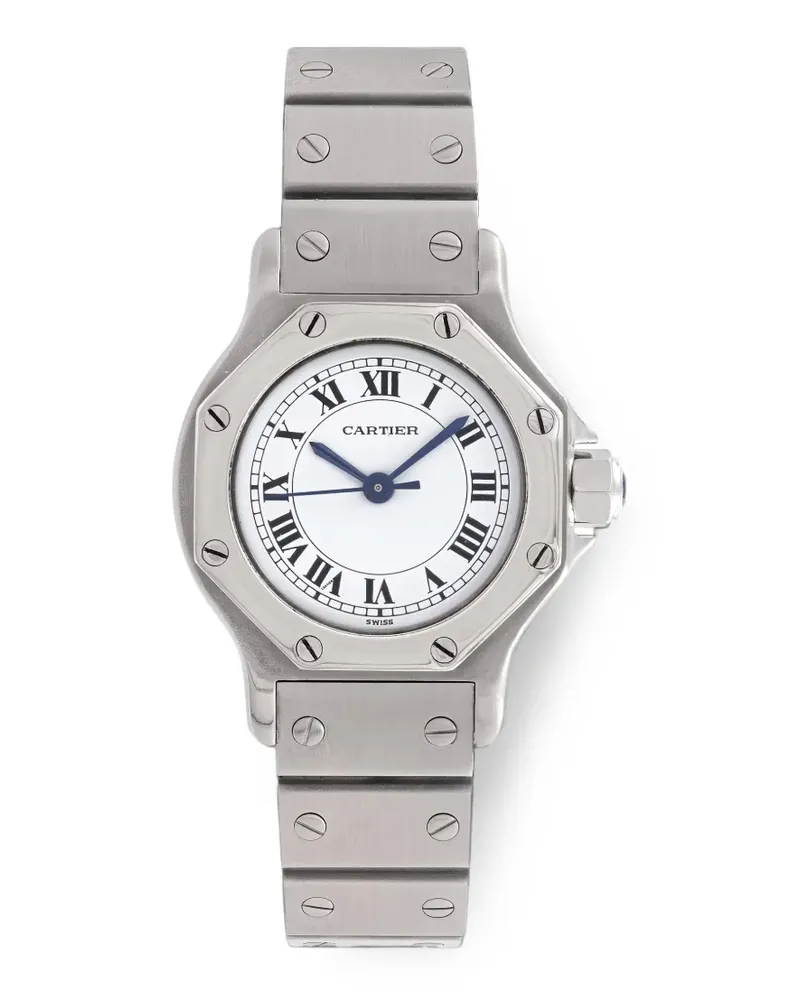Cartier Santos Armbanduhr 25mm - Weiß Weiß