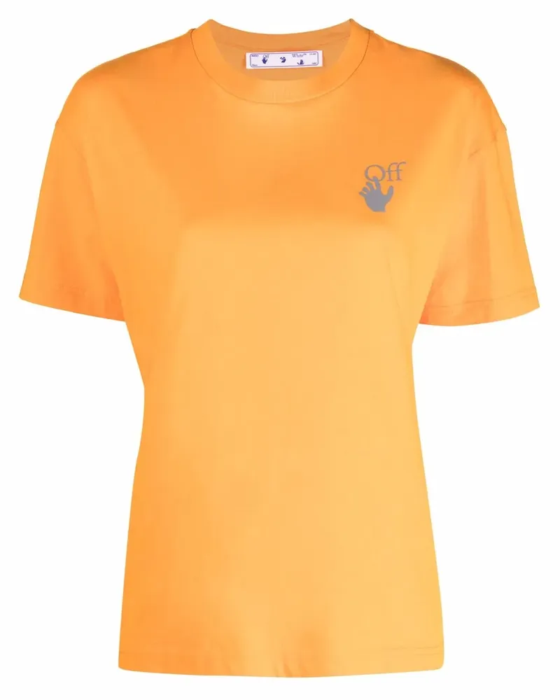 OFF-WHITE T-Shirt mit Print - Orange Orange