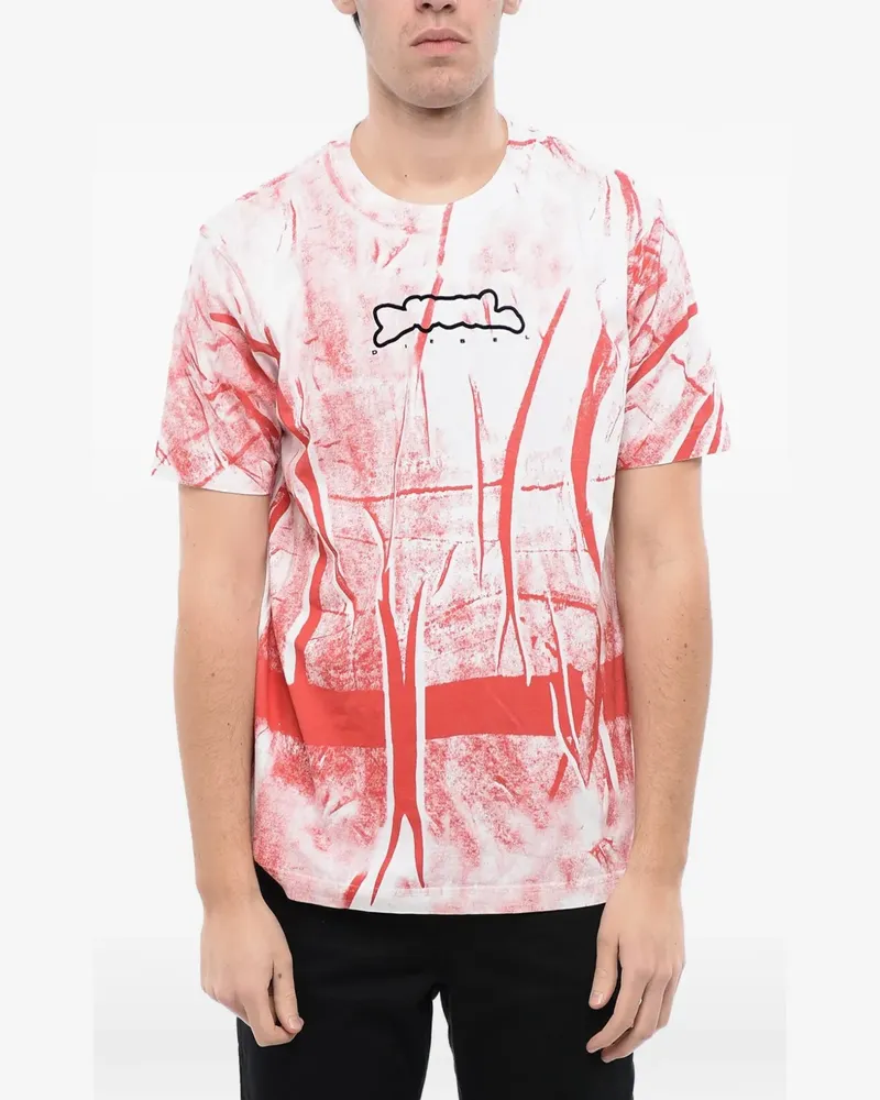 Diesel T-Shirt mit Logo-Print - Weiß Weiß
