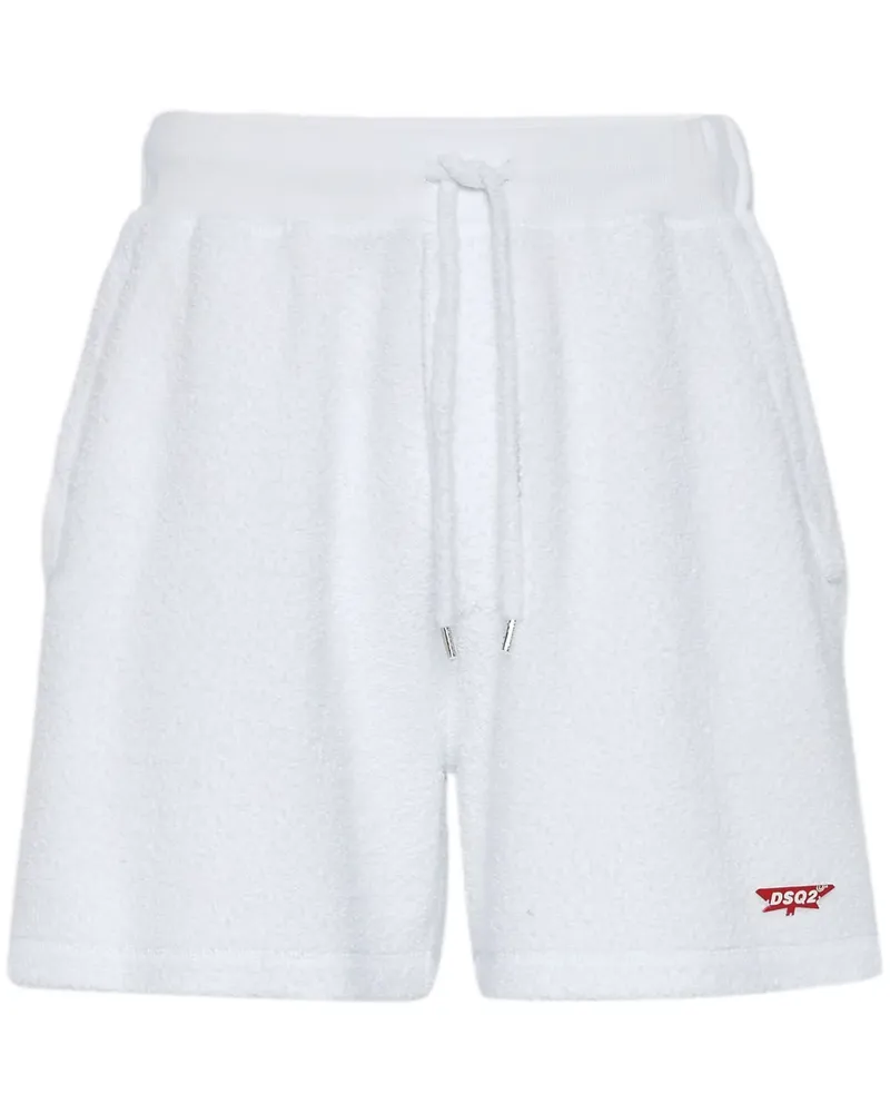 Dsquared2 Joggingshorts mit Logo-Applikation - Weiß Weiß