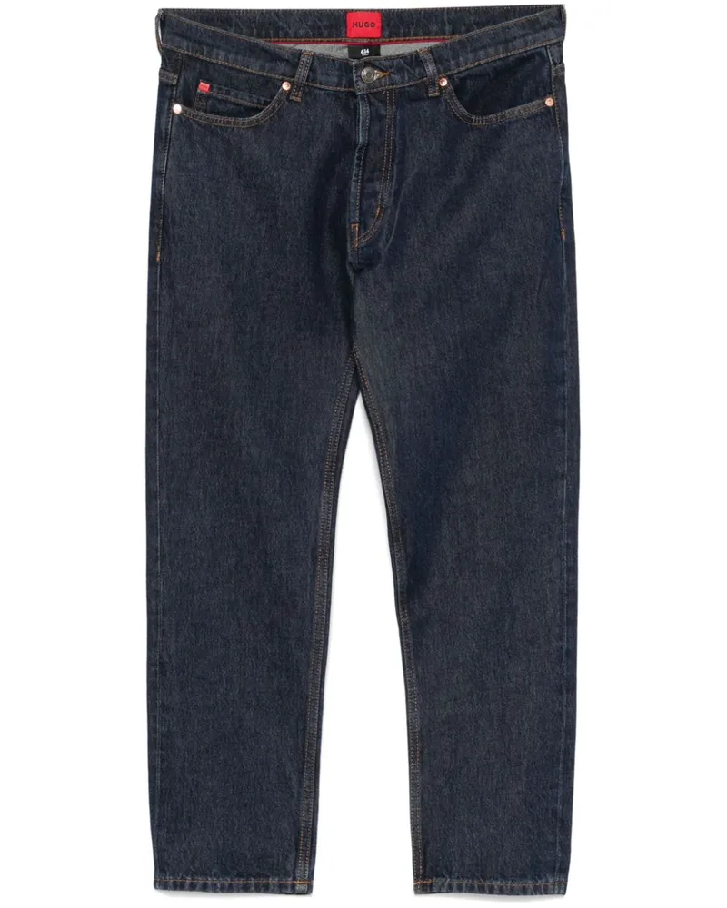 HUGO BOSS Klassische Tapered-Jeans - Blau Blau