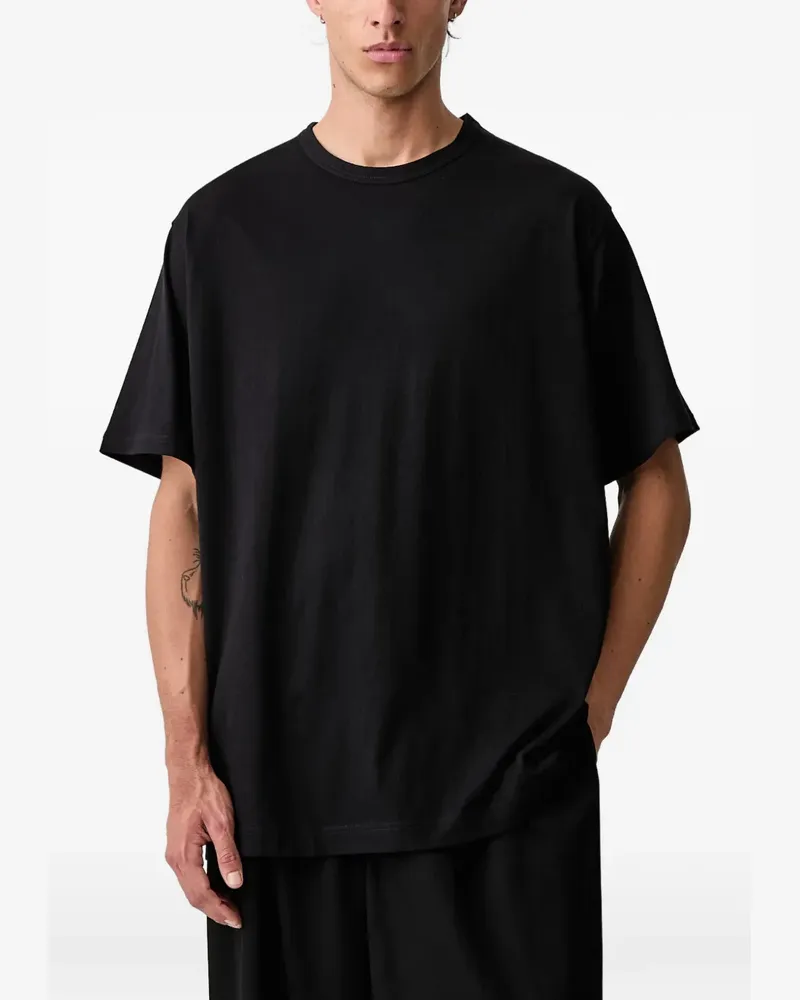 Yohji Yamamoto LOGO PT T-shirt - Schwarz Schwarz