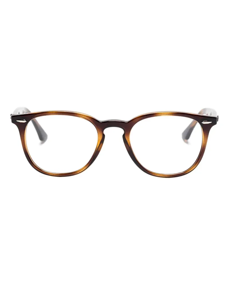 Ray Ban Brille mit eckigem Gestell - Braun Braun