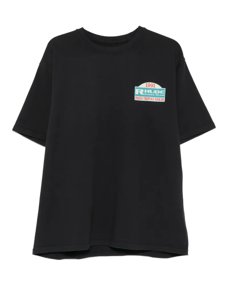 RHUDE graphic-print T-shirt - Schwarz Schwarz