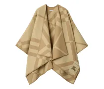 Kariertes Cape - Nude