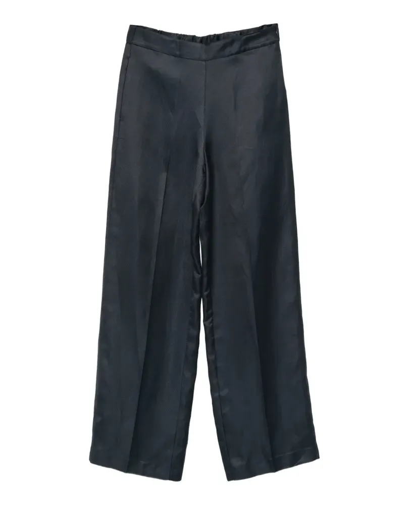 Liviana Conti pressed-crease wide-leg trousers - Blau Blau