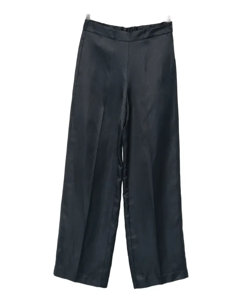 Liviana Conti pressed-crease wide-leg trousers - Blau Blau