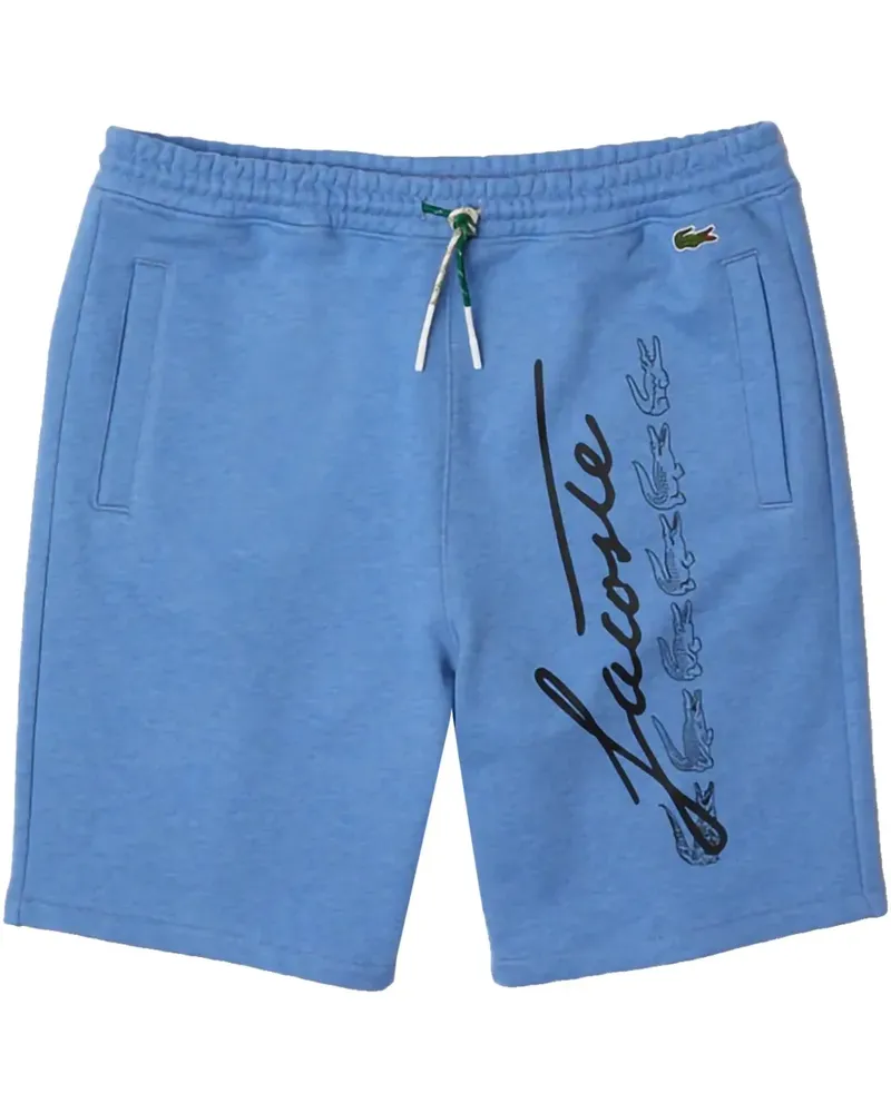 Lacoste Blue" Joggingshorts mit Print - Blau Blau