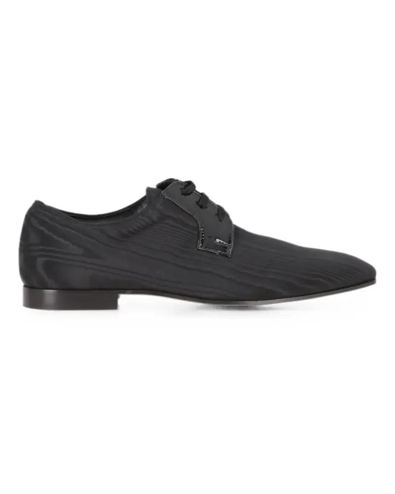 TOD'S moiré-effect lace-up Oxford shoes - Schwarz Schwarz