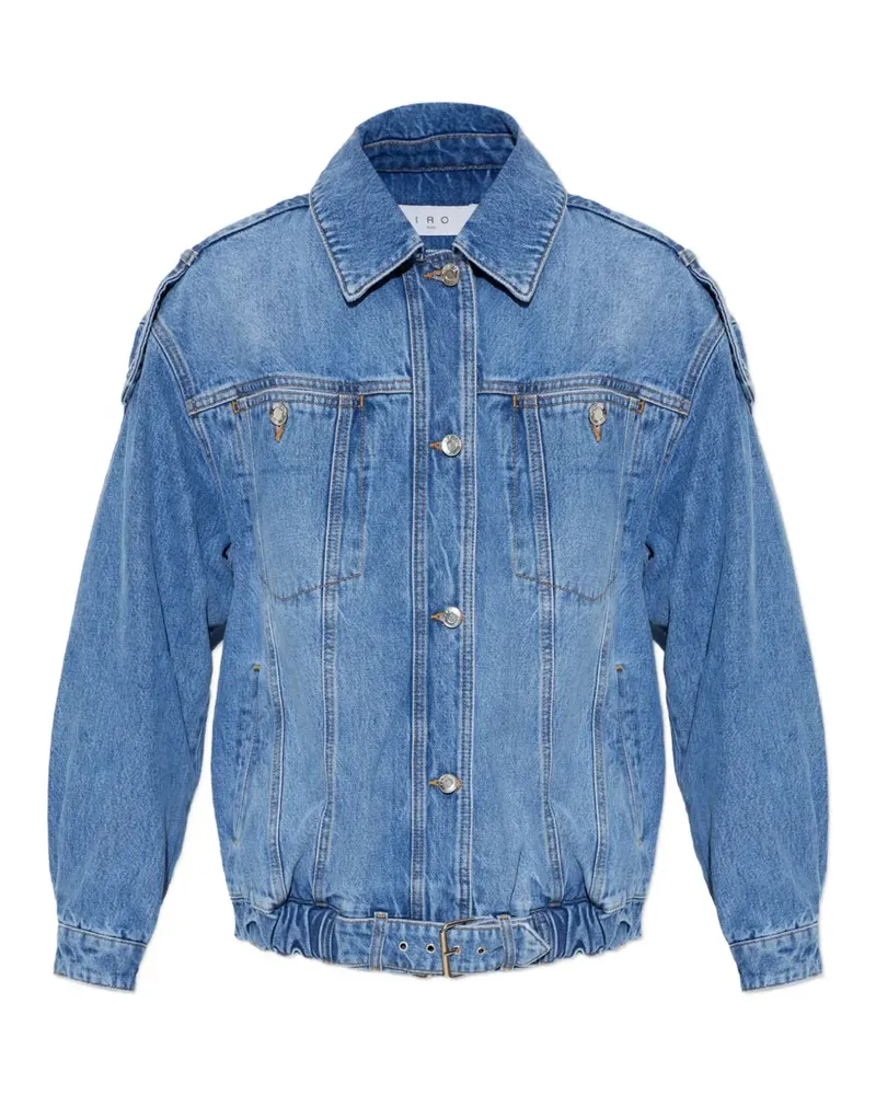 IRO Arcanes belted-hem denim jacket - Blau Blau