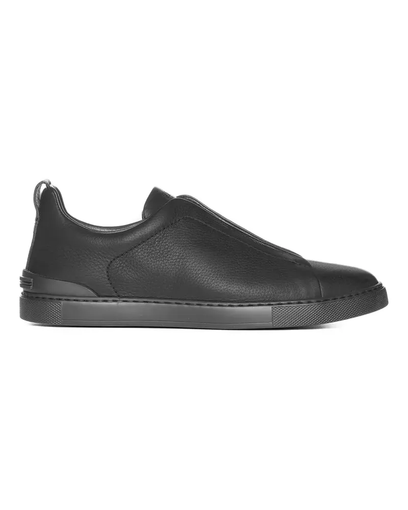 Ermenegildo Zegna Triple Stitch Sneakers - Schwarz Schwarz