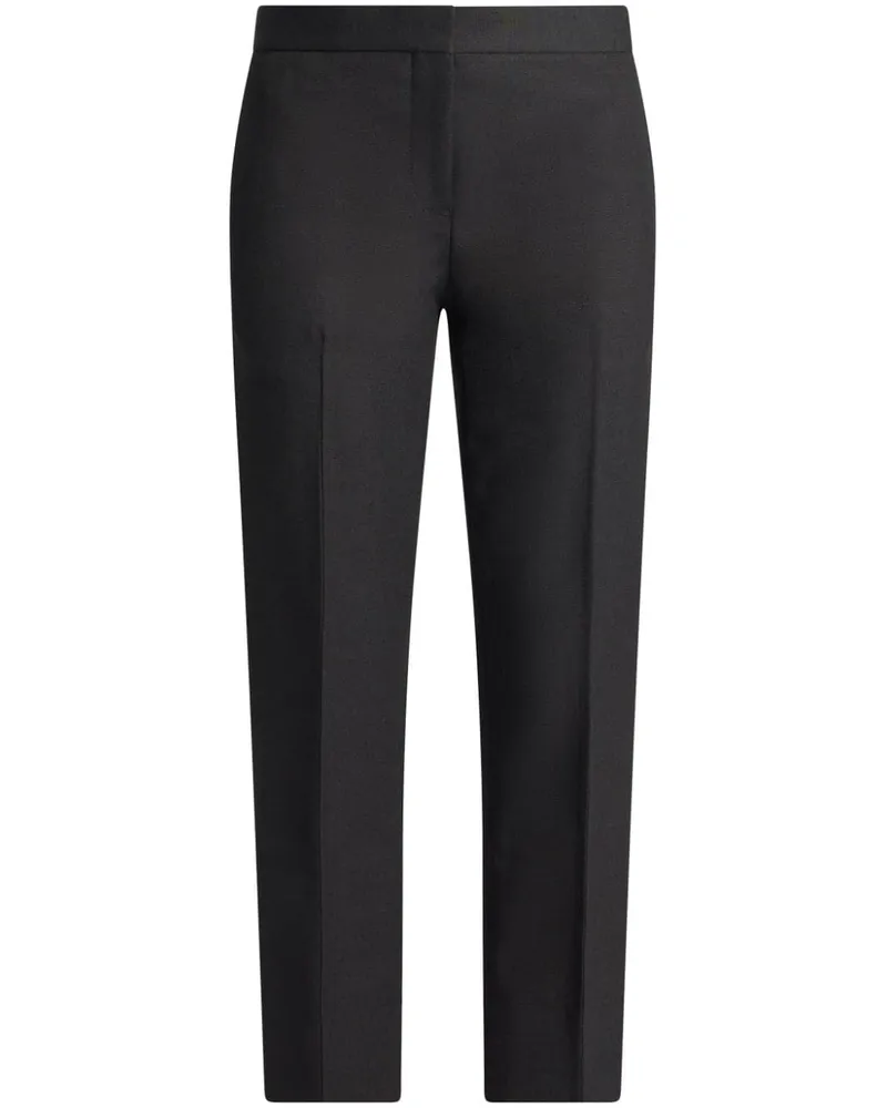 Ferragamo Klassische Cropped-Hose Schwarz