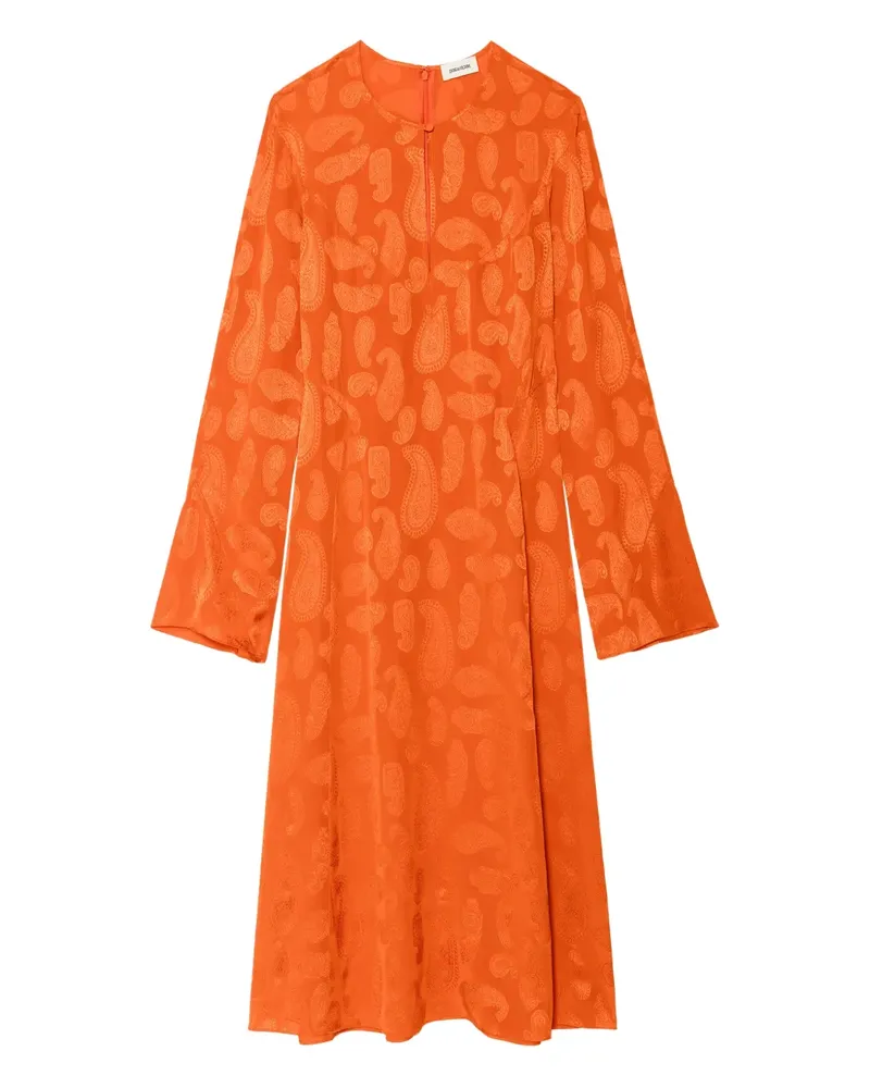 Zadig & Voltaire Midikleid mit Paisleymuster - Orange Orange