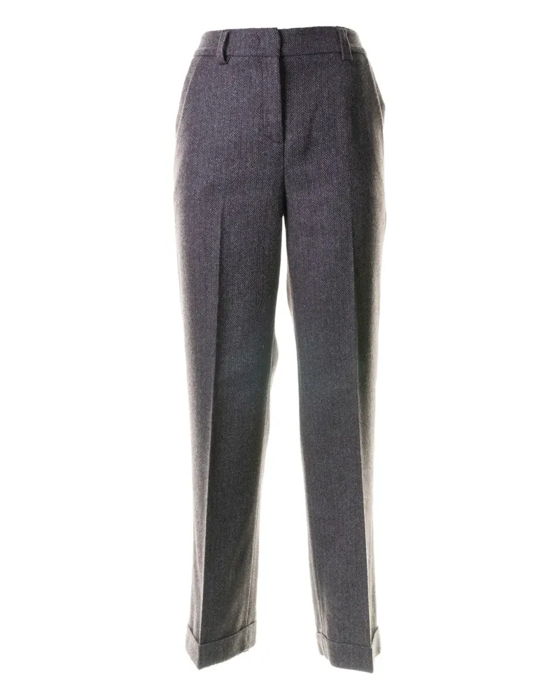 VIA MASINI 80 Hose mit Fischgrätenmuster - Grau Grau