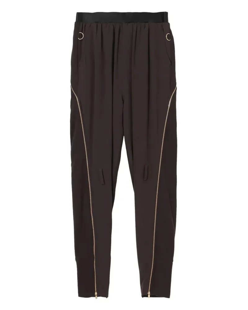 Undercover Tapered-Hose mit Reißverschlussdetail - Braun Braun