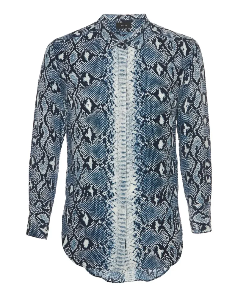 Joseph Lydie Hemd mit Python-Print - Blau Blau