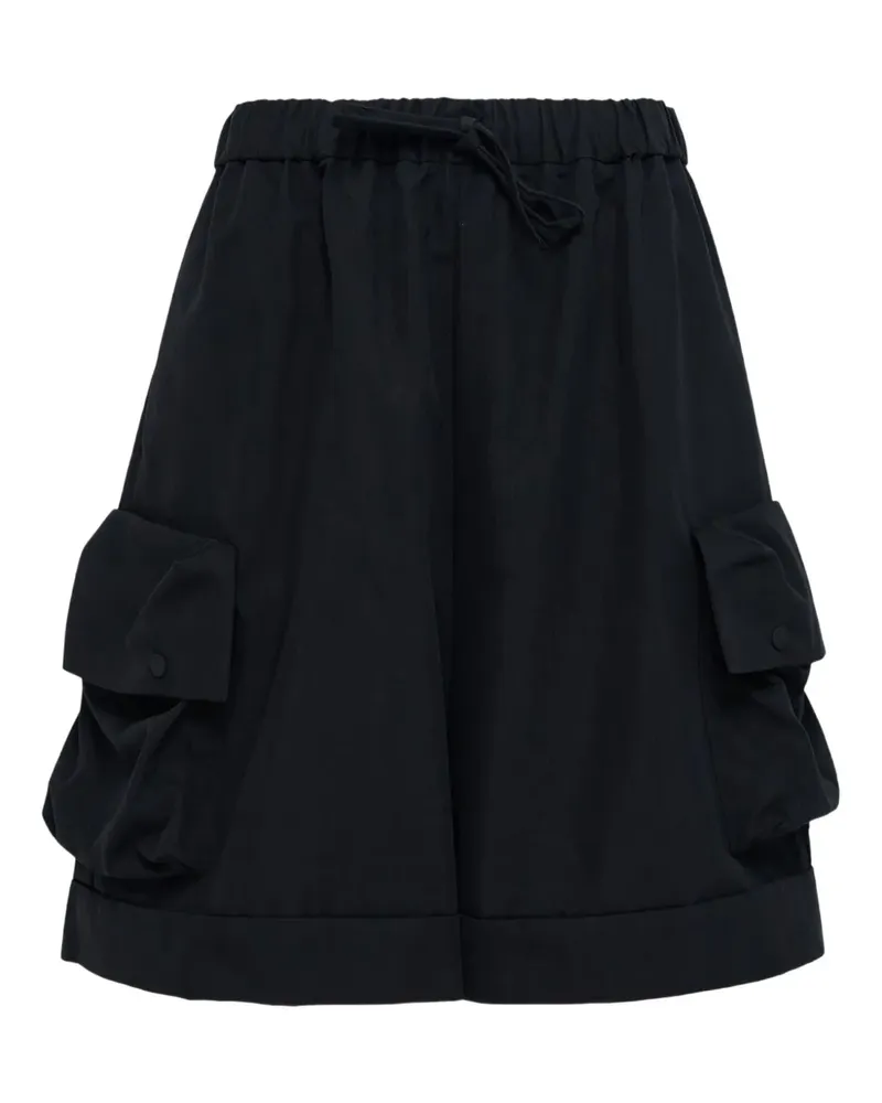Simone Rocha cargo-pocket drawstring-fastening shorts - Schwarz Schwarz
