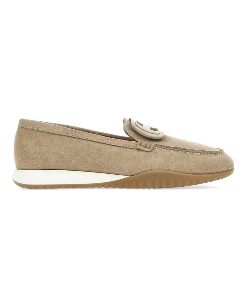 Hogan appliqué slip-on sneakers - Nude Nude
