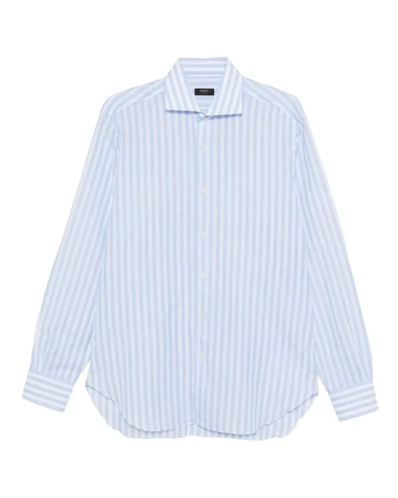 BARBA striped long-sleeve shirt - Blau Blau
