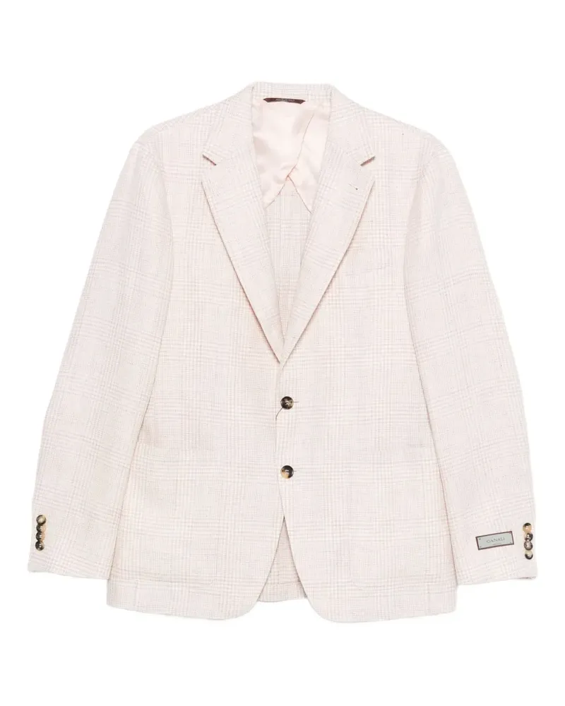 Canali Kariertes Sakko - Rosa Rosa