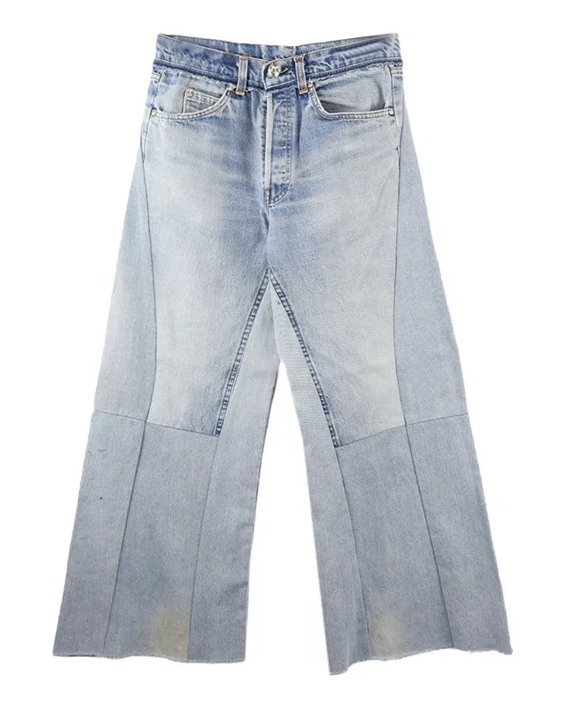 READYMADE Ausgeblichene Jeans im Patchwork-Look - Blau Blau