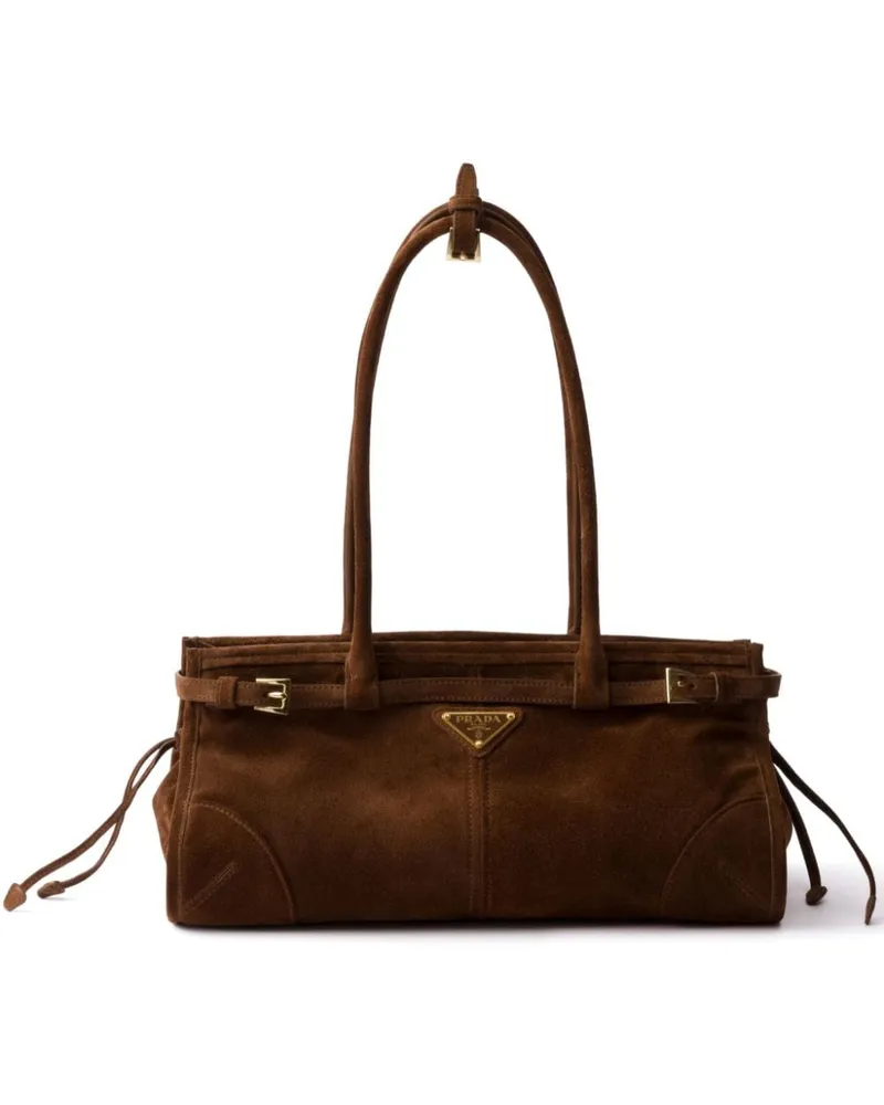Prada Mittelgroße Bonnie Tote Bag - Braun Braun