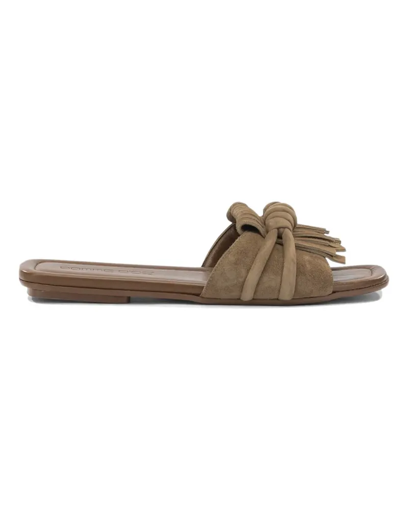POMME D'OR Glenn fringed knotted sandals - Braun Braun