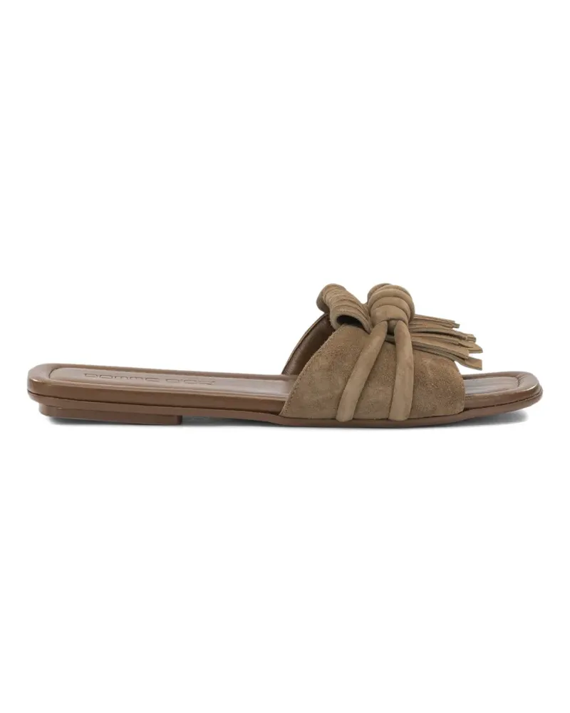 POMME D'OR Glenn fringed knotted sandals - Braun Braun