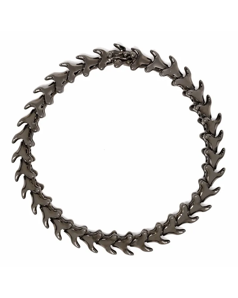 Shaun Leane Schmales Serpent Trace Armband - Schwarz Schwarz