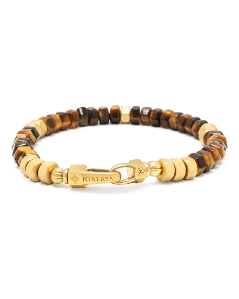 Nialaya Tigeraugen-Armband - Braun Braun