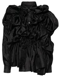 Comme des Garçons Gerafftes Hemd Schwarz