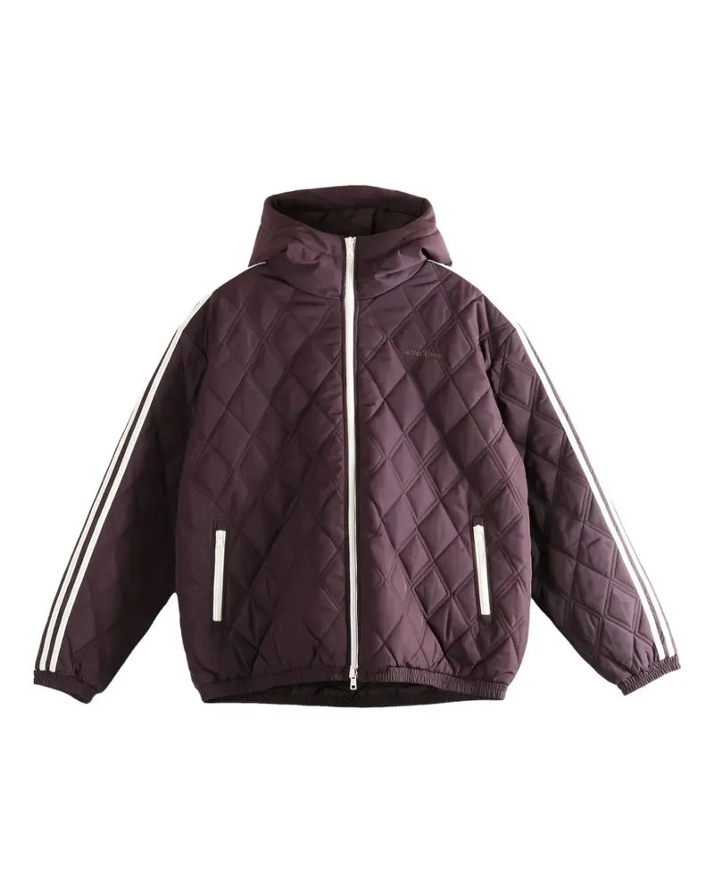 adidas quilted hooded jacket - Violett Violett