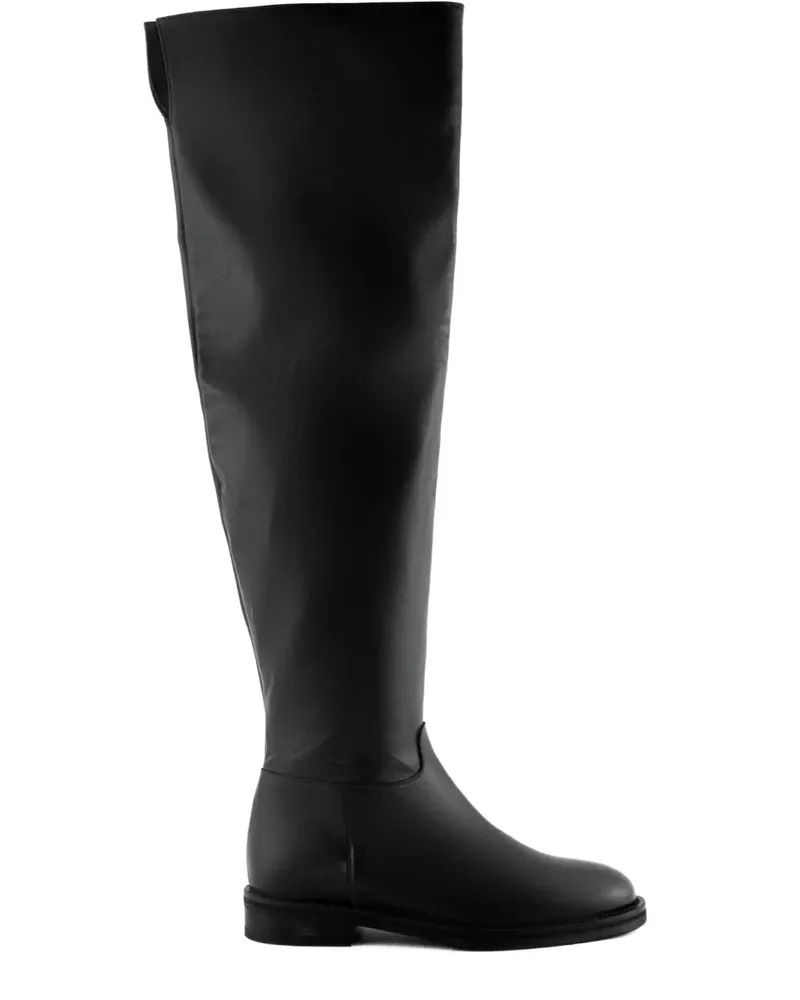 FESTA Milano Kniehohe Stiefel mit Reißverschluss - Schwarz Schwarz