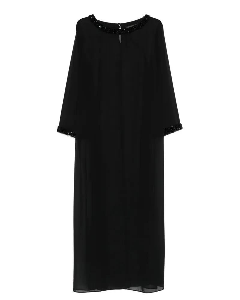 Marina Rinaldi Boris Kleid mit Perlen - Schwarz Schwarz