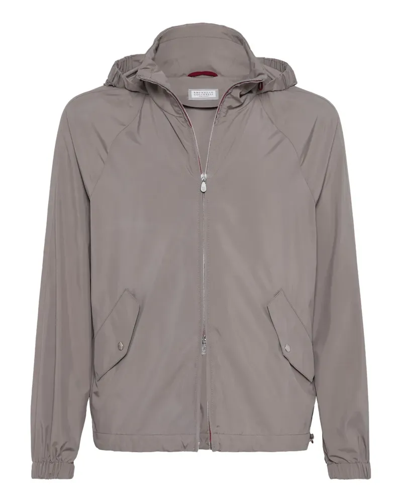 Brunello Cucinelli Jacke mit Kapuze - Grau Grau