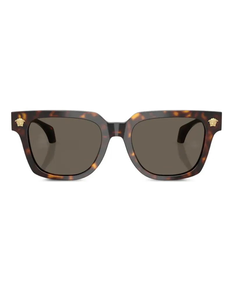 Versace square emblem sunglasses - Braun Braun