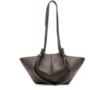 Klassische Schultertasche - Braun