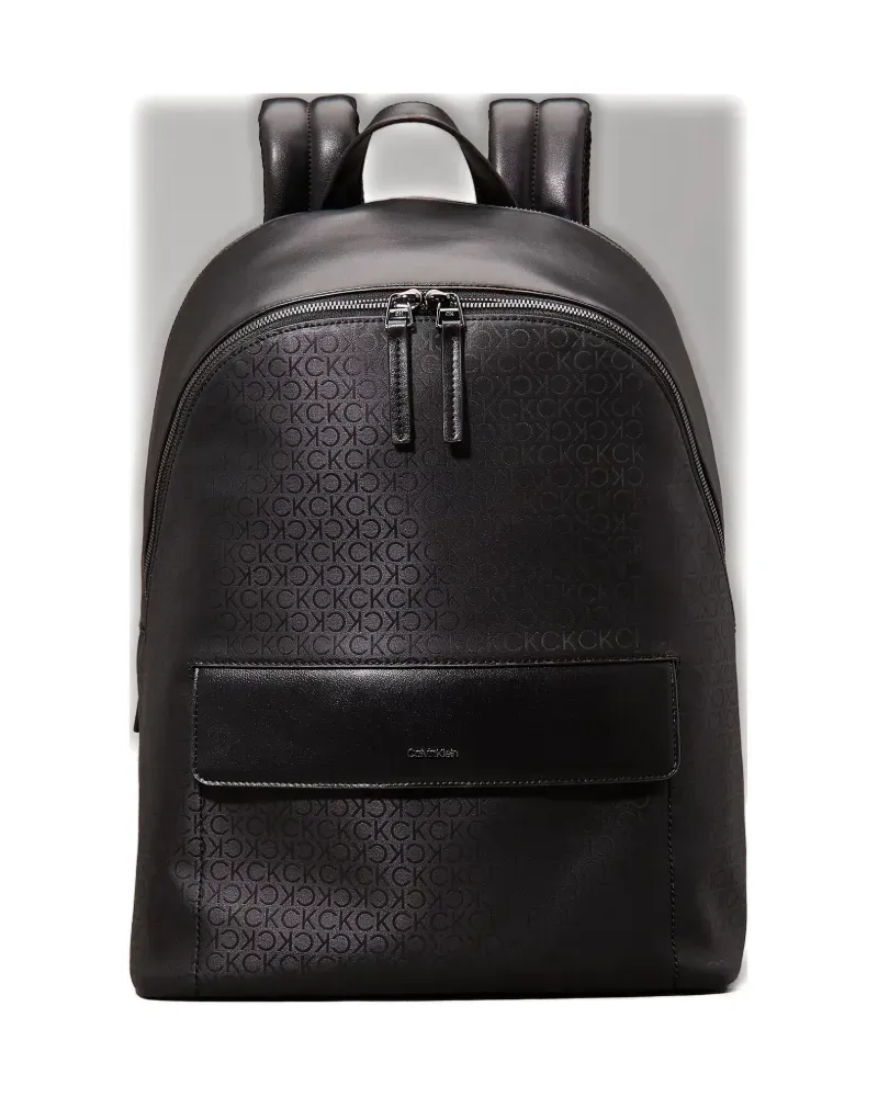 Calvin Klein Rucksack mit Monogramm - Schwarz Schwarz