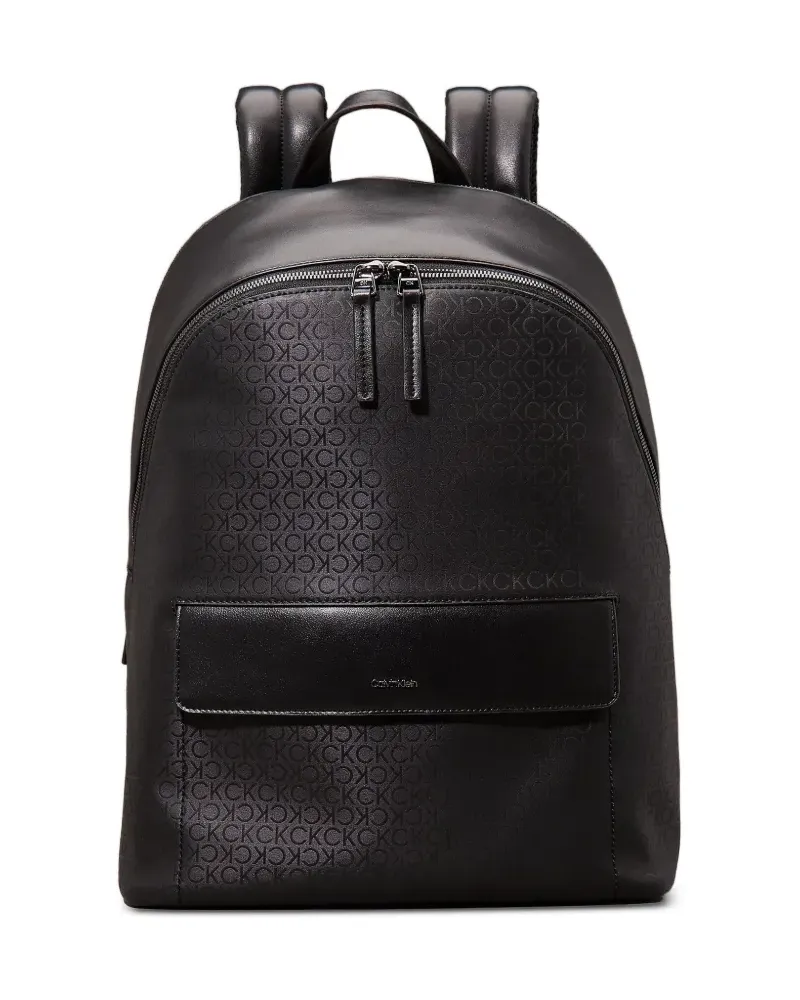 Calvin Klein Rucksack mit Monogramm - Schwarz Schwarz