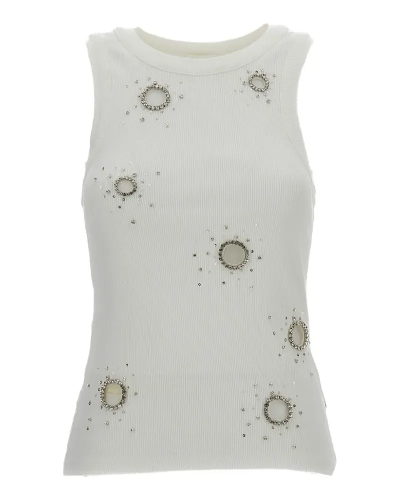 Des Phemmes embellished top - Nude Nude